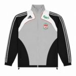 Liverpool FC Retro Trackjacket – Grau/Schwarz