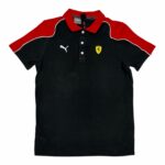 Ferrari x Puma Poloshirt – Schwarz/Rot