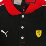 Ferrari x Puma Poloshirt – Schwarz/Rot