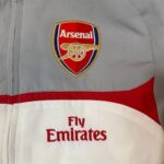 Arsenal FC Trackjacket – Weiß/Grau/Rot