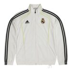 Real Madrid Trackjacket – Weiß/Neongrün