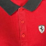 Ferrari x Puma Poloshirt – Rot/Schwarz