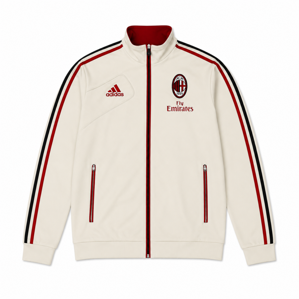Adidas AC Milan Trackjacket – Beige/Rot