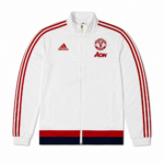 Adidas Manchester United Trackjacket – Weiß/Rot