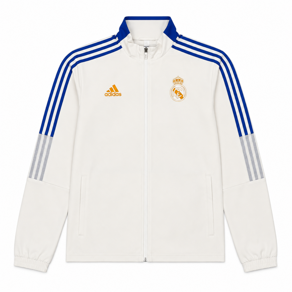 Real Madrid Trackjacket – Blau/Weiß/Gelb