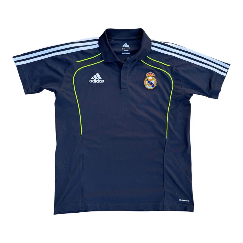 Real Madrid Poloshirt – Navy/Neon-Gelb