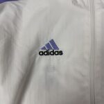 Adidas Real Madrid Trackjacket – Wendbar (Lila-Streifen/Weiß)