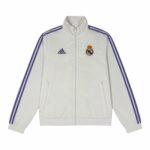 Adidas Real Madrid Trackjacket – Wendbar (Lila-Streifen/Weiß)