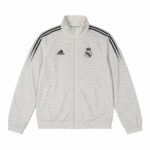Adidas Real Madrid Trackjacket – Wendbar (Lila-Streifen/Weiß)